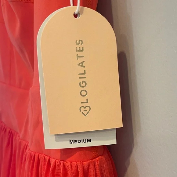 NWT Blogilates Women's Barre Active Romper, Medium - Coral Red - Picture 5 of 10